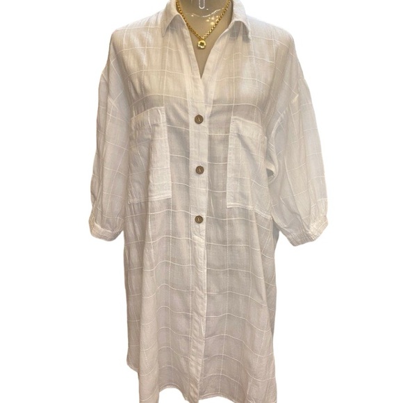 NWT • ZARA • STRIPED OVERSIZED BLOUSE • M - Picture 10 of 16